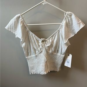 White billabong top NWT